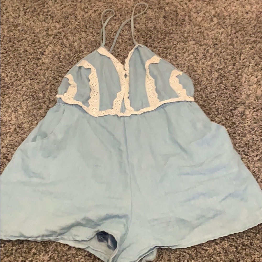 Cute denim like romper